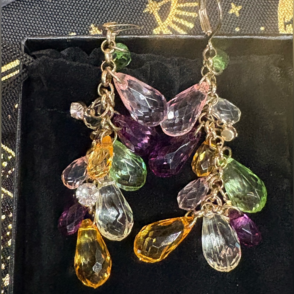 Beautiful Multicolor Teardrop Earrings